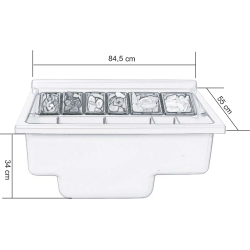 Workstation/Station de Travail Grise Isolé